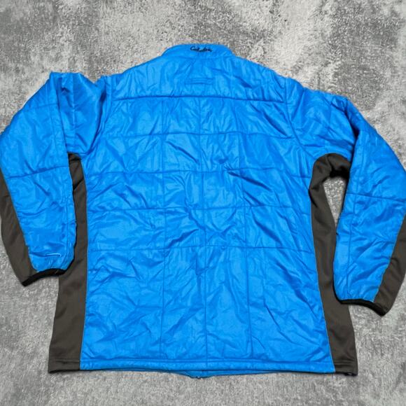 Cabelas Puffer Jacket Mens XL Tall Blue Primaloft Quilted Coat ** - Picture 3 of 9